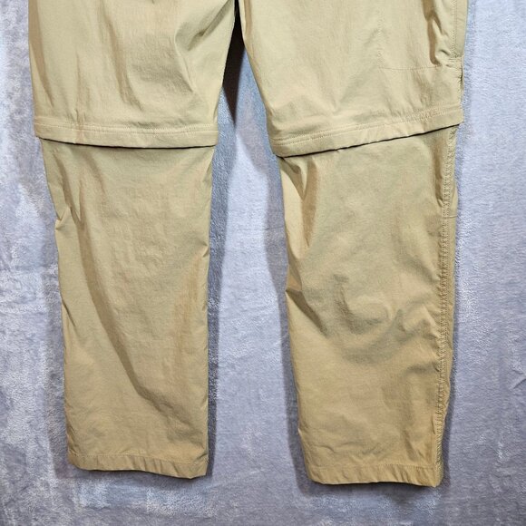 Eddie Bauer Travex zip off Pants Mens 38x30 Beige Nylon Outdoor Hiking Stretch - Picture 5 of 14